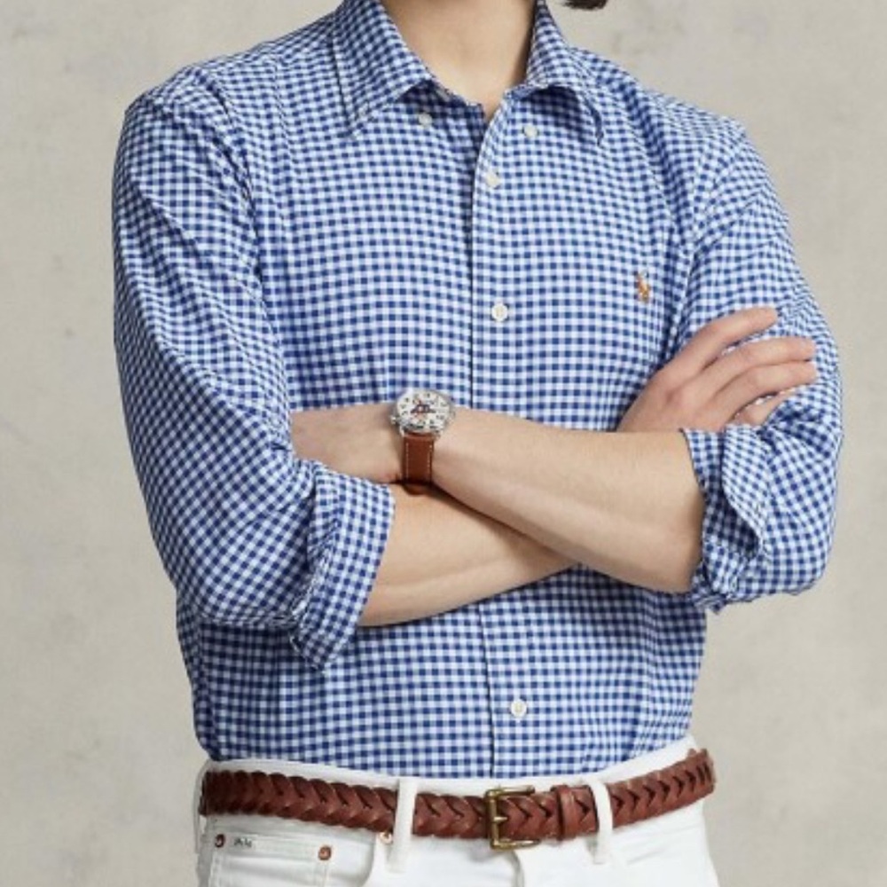 Ralph Lauren Blue Casual Button Down Shirt